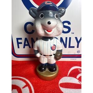 Chicago Cubs Mascot 2001 TEI Handpainted Gold Based Baseball MLB